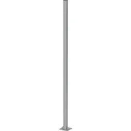Songmics Seitenmarkise 152 x 11,5 cm grau Stahl