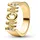Pandora Damenring Blume, Goldfarben, 56/17,8