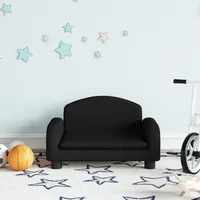 vidaXL Kindersofa Schwarz 50x40x30 cm Stoff