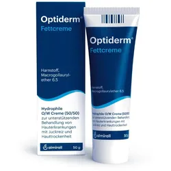 Optiderm Fettcreme bei Juckreiz und trockener Haut 50 g Creme