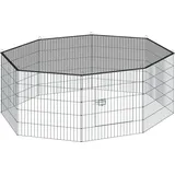 Tectake Freilaufgehege Hopper 145 x 73 x 73 cm Schwarz