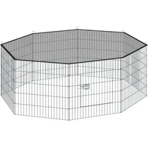 Tectake Freilaufgehege Hopper 145 x 73 x 73 cm Schwarz