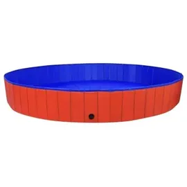 vidaXL Prolenta Premium Hundepool Faltbar Rot 300x40 cm