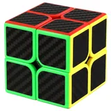 JOPHEK Zauberwürfel, 2x2 Speed Cube Original Magic Cube - Schneller & Professioneller - Aufkleber aus Kohlefaser (2x2)