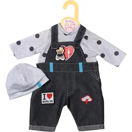 Dolly Moda Berlin Outfit Jeans/Kleid/Shirt/Hose/Latzhose/Mütze (870969)
