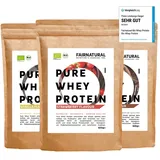 Bio Whey Proteinpulver 3er Bundle (Sorten frei wählbar)