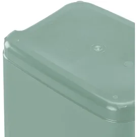 KEEEPER Mülleimer mit Schwingdeckel 10 L, 25,5 x 19 x 38 cm, Swantje, Grün (Nordic Green)