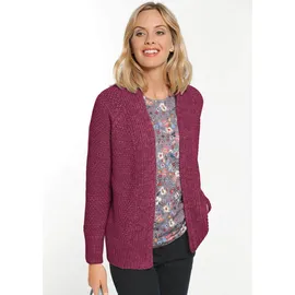 GOLDNER Elegante Grobstrickjacke rot 19