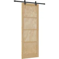 Maison Exclusive - Schiebetür Orkdal Natur 83 X 232 Cm Massives K