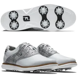 Footjoy Traditions Damen Golfschuh weiss/grau