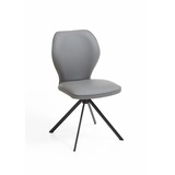 Niehoff Sitzmöbel Colorado Trend-Line Design-Stuhl Eisengestell - Leder Napoli schiefergrau