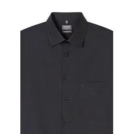 Olymp Businesshemd OLYMP Luxor, comfort fit, Herren, Gr. 45, Normaler Arm, anthrazit, 100% Baumwolle, Hemden,