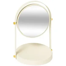 5five simply smart - Runder spiegel duo schwenkbar elfenbeinfarben