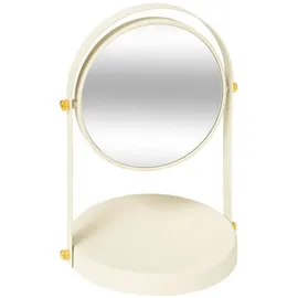 5five simply smart - Runder spiegel duo schwenkbar elfenbeinfarben