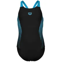 Arena Openings SWIMSUIT V Back Mädchen 580 - black-turquoise 164