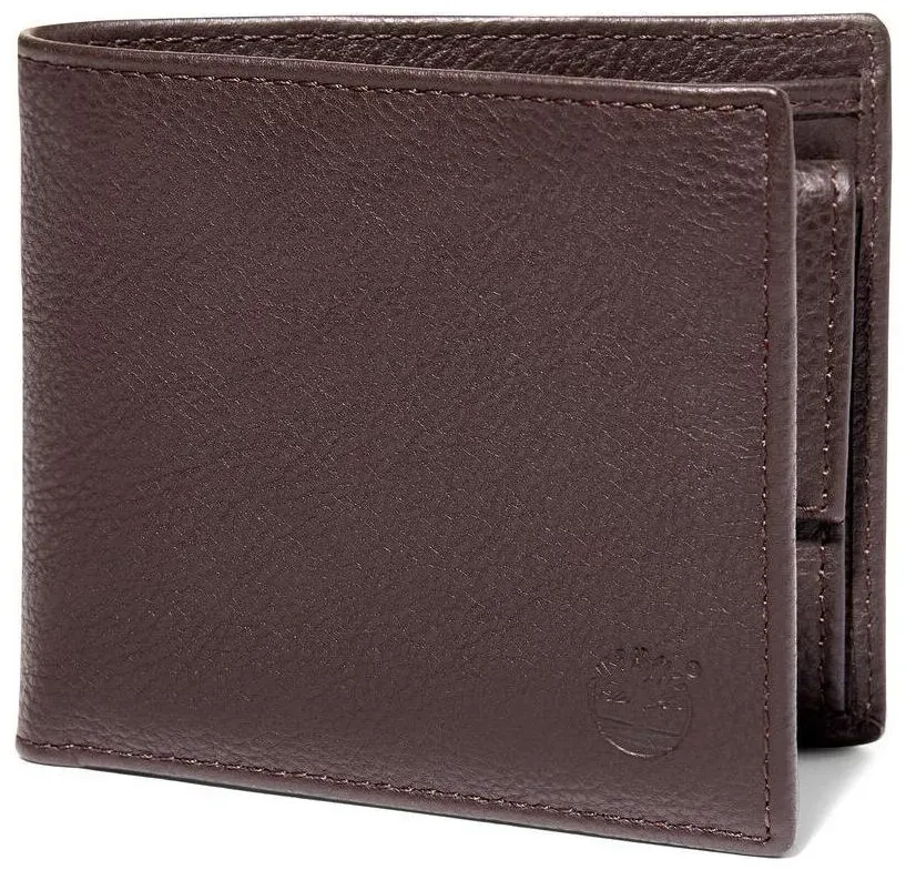 Timberland Mens Kennebunk Leather Bi-fold Wallet mulch OS