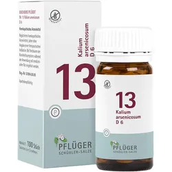Schüßler-Salze Biochemie Pflüger 13 Kalium arsenic.D 6 Tbl.