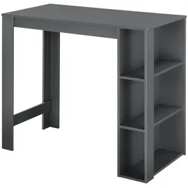 [en.casa] Bartisch Danderyd 120 x 60 x 106 cm Dunkelgrau