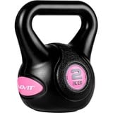 MOVIT Kettlebell Kettlebell STYLISH, Kugelhantel, Schwunghantel, (Hantel), bodenschonender Kunststoffummantelung, Kugelgewicht, 2 kg bis 20 kg schwarz 2 kg