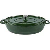 Sallys Gusseisenbräter Alime Hunter Green Majolika