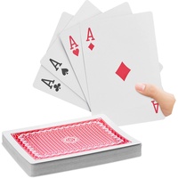 Relaxdays Pokerkarten, Jumbo (Deutsch), Gesellschaftsspiel