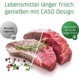 CASO Design Vakuumbehälter eckig transparent 1 l 4-teiliges Set