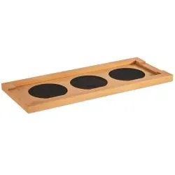 APS Buffetbrett für Karaffen 11705 , Helles Holz