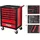 KS Tools RACINGline SCHWARZ/ROT Werkstattwagen mit 7 Schubladen und 215 Premium-Werkzeugen