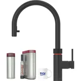 Quooker Flex schwarz & PRO3 Reservoire & CUBE