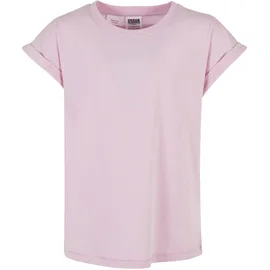 URBAN CLASSICS Mädchen, T-Shirt Girls Organic Extended Shoulder Tee 2-Pack purpleday/girlypink 110/116 - 110-116