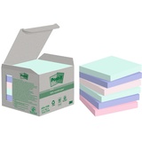 Post-it Recycling Notes, Rainbow Haftnotizen Standard farbsortiert 6 Blöcke