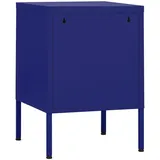 vidaXL Nachttisch Marineblau 35x35x51 cm Stahl