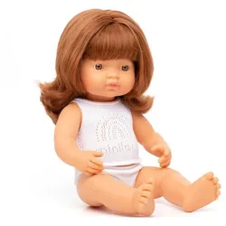 miniland dolls Babypuppe europäisches Mädchen, rothaarig