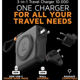 Xtorm TravelPro 3in1 Reiseladegerät Wand-Ladegerät & Magnetic Wireless Charger & Powerbank