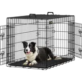Songmics Hundekäfig XL 107 x 70 x 77,5 cm Schwarz