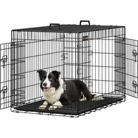 Songmics Hundekäfig XL 107 x 70 x 77,5 cm Schwarz