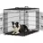 Songmics Hundekäfig XL 107 x 70 x 77,5 cm Schwarz