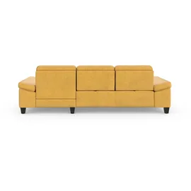 sit&more Ecksofa SIT & MORE "Westham L-Form", gelb (dijon), B:275cm H:88cm T:172cm, 100% Polyester, Sofas, Ecksofa, Recamiere, mit oder ohne Bettfunktion, Bettkasten, Füße wengefarben