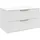 Badplaats Waschbeckenunterschrank Rimini 2 Schubladen 80 x 46 x 46 cm Weiß Matt