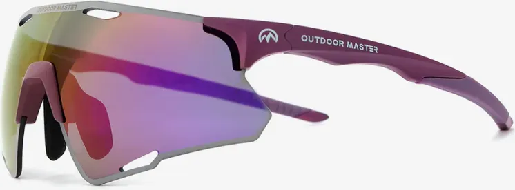 OutdoorMaster LARK SV polarisierte Fahrrad-Sonnenbrille Mitternacht lila