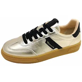 TAMARIS Sneaker Low Top Damen 1-23788-42 933 Frauen Schuhe Leder M2378842 Gold, Schuhgröße:38 EU