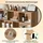 Costway Bücherregal 122 x 32 x 93 cm Beige
