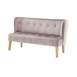 switch Küchensofa Samt  Bella ¦ rosa/pink ¦ Maße (cm): B: 158 H: 90 T: 72