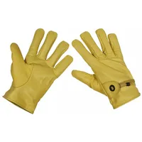 Max Fuchs MFH - Max Fuchs Western Lederhandschuhe gefüttert beige, Größe XXL/11