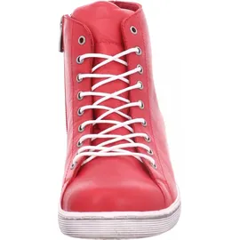Andrea Conti Damen High Top Sneaker Schnürer Leder dynamisch 0341500, Rot Chili 583,36 EU