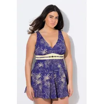 Ulla Popken Badekleid Damen Blau 48