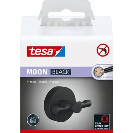 Tesa Moon Bademantelhaken Matt Schwarz