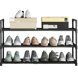 Songmics Schuhregal 92 x 54 x 30 cm schwarz