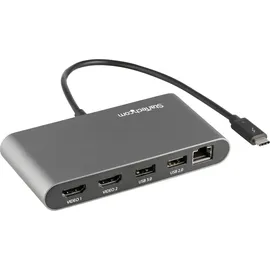 Startech Dual-4K Mini Dock mit HDMI, Thunderbolt 3 [Stecker] (TB3DKM2HD)