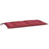 vidaXL Bankauflage 110 x 50 x 7 cm rot 1 St.